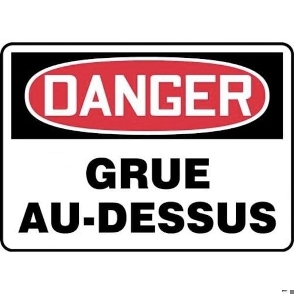 Accuform OSHA DANGER SAFETY SIGN CRANE FRMCRT154VS FRMCRT154VS - main